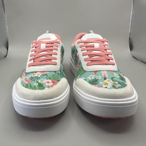 Kizik Shoes Womens Size 11 Pink Prague 2.0 Floral Honolulu Hands Free Sneakers - Picture 3 of 11